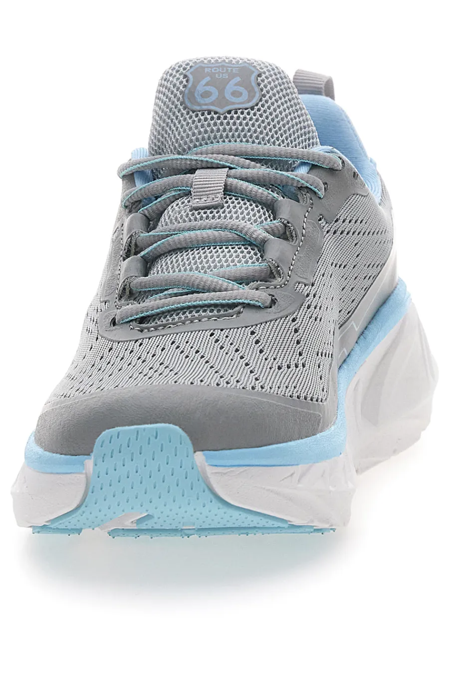 ROUTE 66 Sneakers grigie con dettagli azzurri RO510D Sale