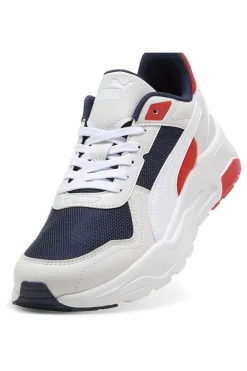 Uomo PUMA Sneakers Grigie con Dettagli Rossi e Blu Trinity 2 LT