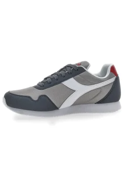 Uomo DIADORA Sneakers Grigie con Fregio Bianco Simple Run