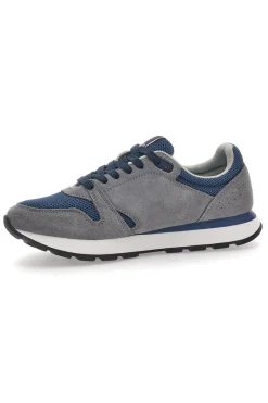 Uomo LOTTO Sneakers Grigie e Blu Con Air Memory Foam Trainer Amf Msh