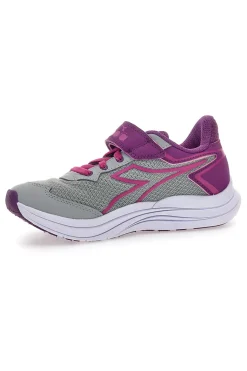 DIADORA Sneakers grigie e fucsia sportive con strappo Snipe 3 JR