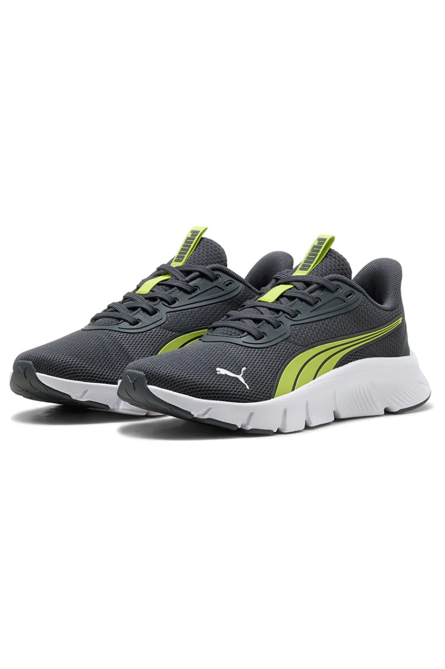 PUMA Sneakers grigie e verdi running leggere Flexfocus Lite Modern Jr