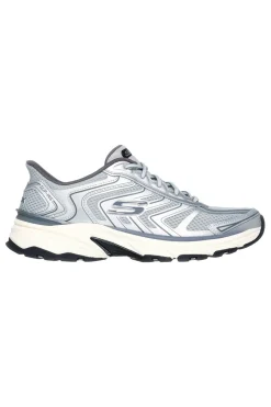 Uomo SKECHERS Sneakers grigie in mesh con Memory Foam Stamina Sport