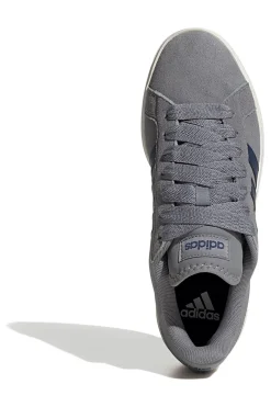 Uomo ADIDAS Sneakers grigie in pelle con strisce blu Grand Court Base 00s