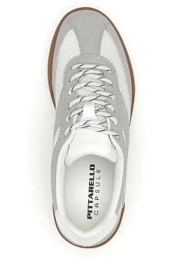 PITTARELLO CAPSULE Sneakers grigie in pelle e mesh traspirante BT261049002 Sale