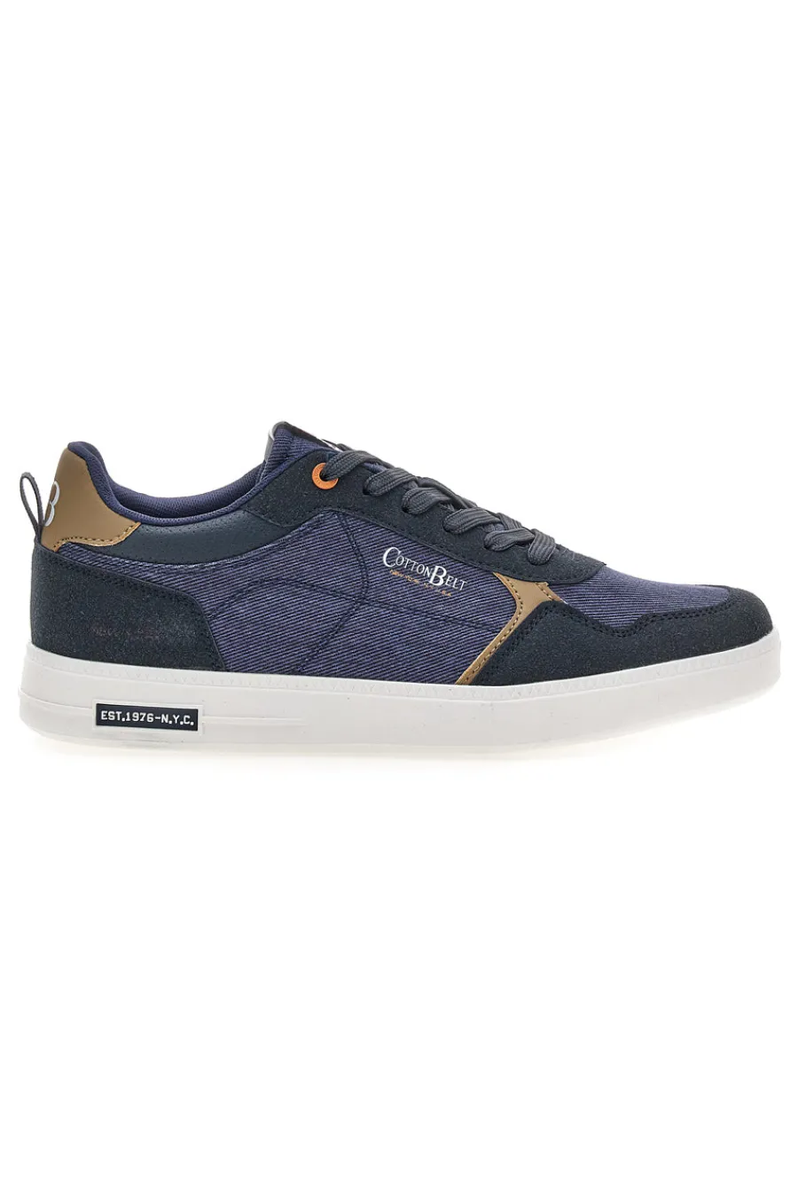 Uomo COTTON BELT Sneakers grigie in tessuto con punta a contrasto Hook CVS