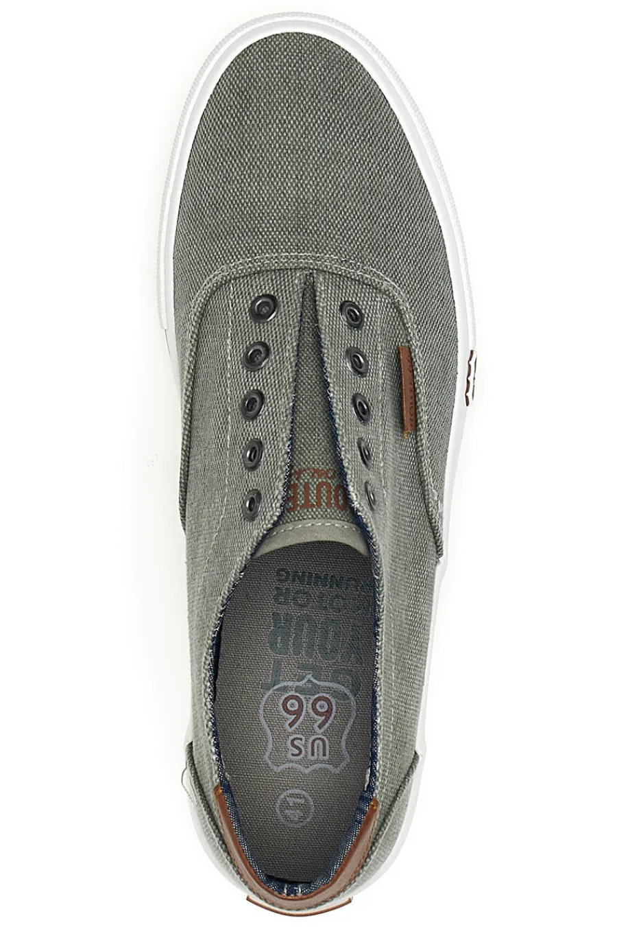 Uomo ROUTE 66 Sneakers grigie lacci RO914