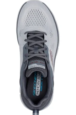 Uomo SKECHERS Sneakers Grigie Track Broader