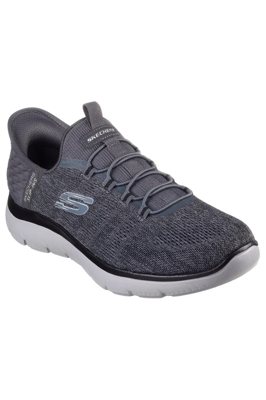 Uomo SKECHERS Sneakers grigio antracite slip-on con soletta memory foam Summits Key Pace da Uomo