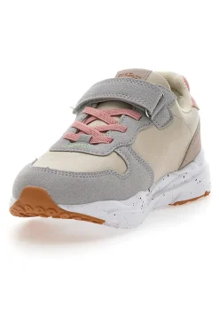 PITT KIDS Sneakers grigio panna con cuore K2102