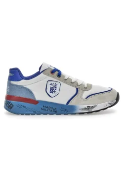 Uomo MARINA MILITARE Sneakers 2249 Bianche e Grigie