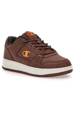 CHAMPION Sneakers marroni con logo arancione RD18 LOW COMB B GS