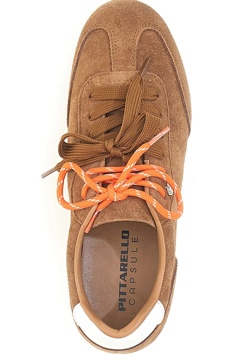 PITTARELLO CAPSULE Sneakers marroni in vera pelle con doppi lacci BT251278010 MARRONE Best