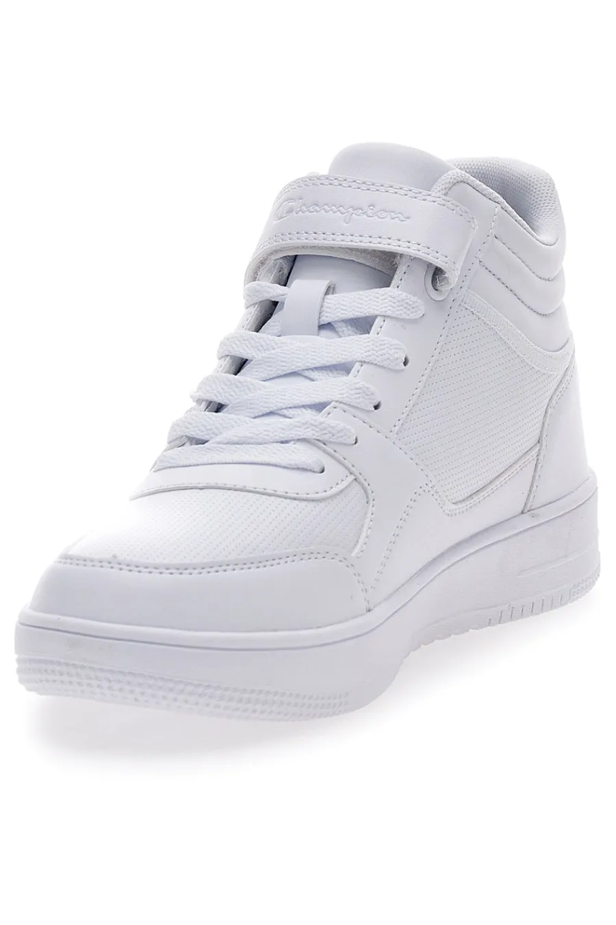 Uomo CHAMPION Sneakers Mid-Cut Bianche Alte con Velcro sulla Caviglia RD18 MID