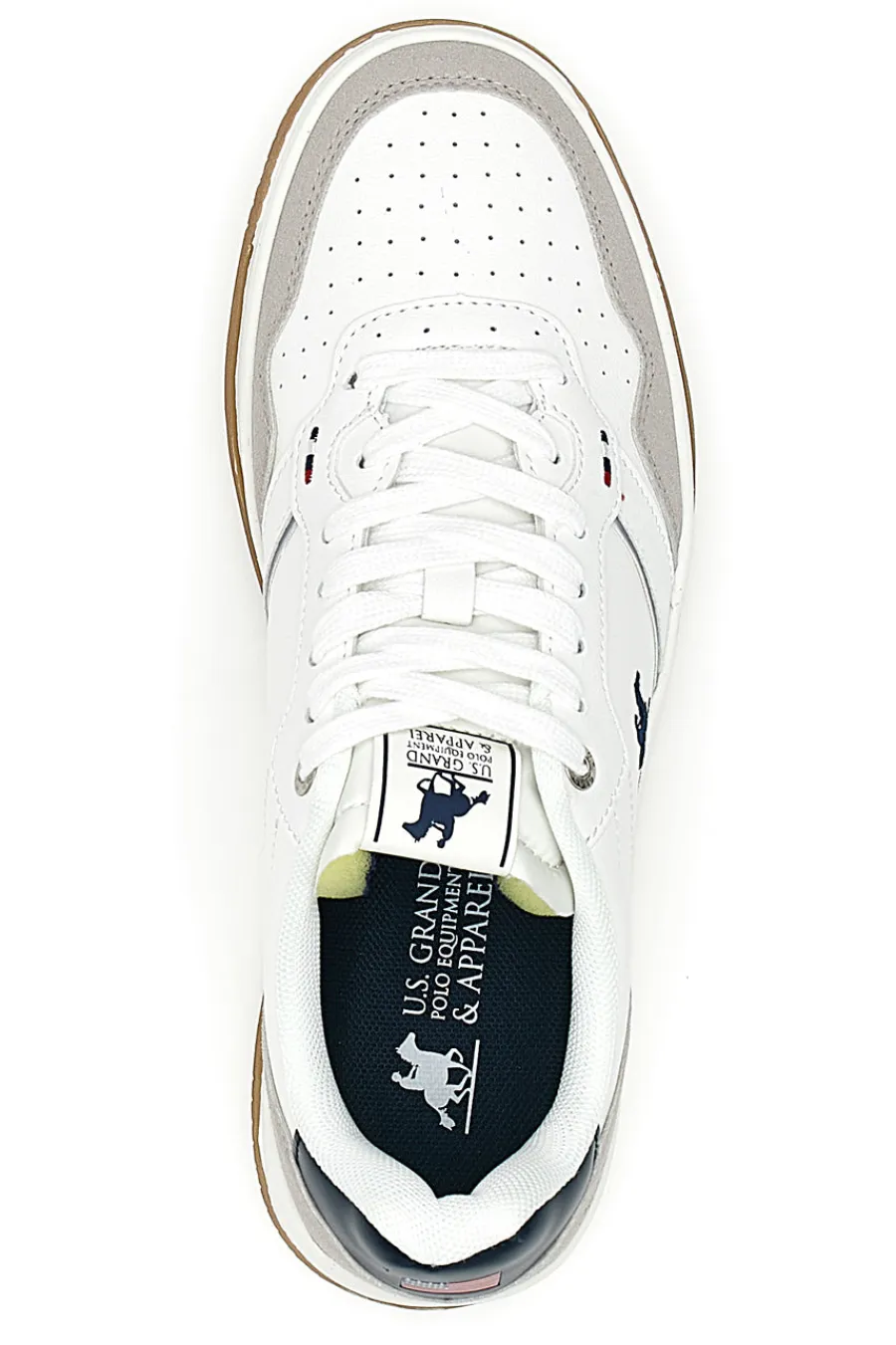 Uomo U.S. GRAND POLO Sneakers Mid-Cut Bianche Con Strappo GPM15J