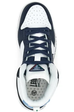 Uomo LEONE Sneakers Mid-Cut Bianche e Blu 37