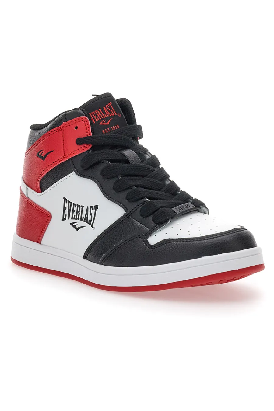 EVERLAST Sneakers Mid-Cut Bianche Nere e Rosse Con Lacci 716