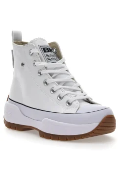 BRITISH KNIGHTS Sneakers Mid-Cut Kaya Mid Fly Bianche Discount