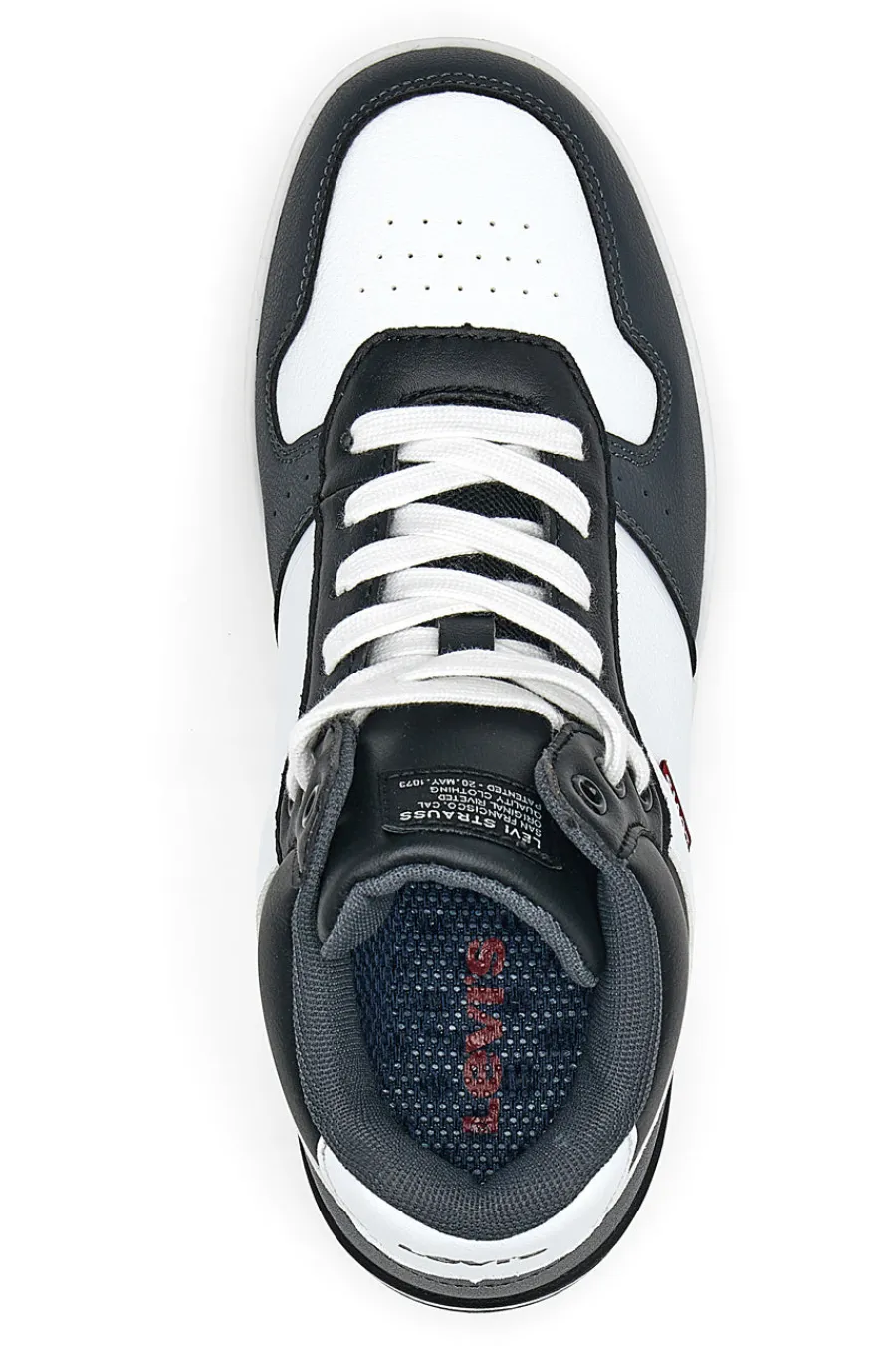 LEVI'S Sneakers Mid Cut 073 Blu-Bianche WHITE/BLACK Online