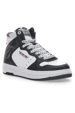 COTTON BELT Sneakers Mid Cut Nere-Bianche Scottie Online