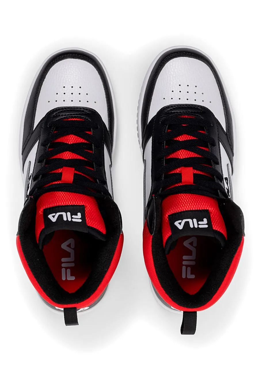 FILA Sneakers Mid-Cut Nere e Rosse con Lacci REGA NF MID TEENS