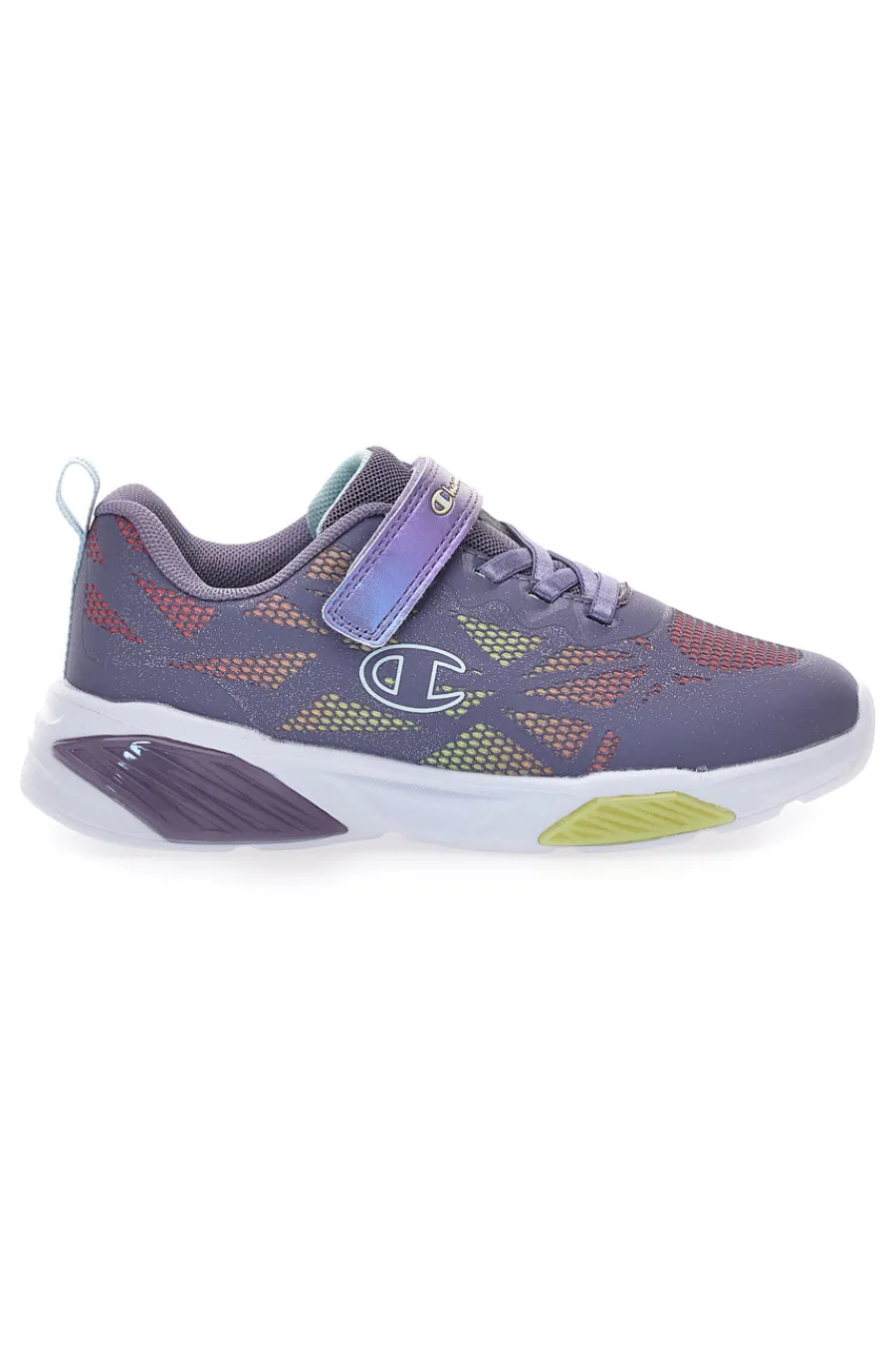 CHAMPION Sneakers multicolor in mesh con luci Wave Tri G PS