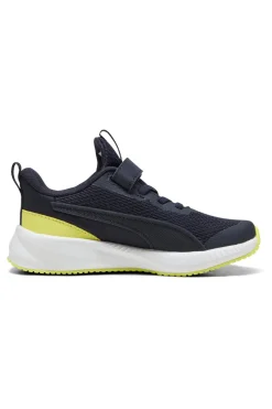 PUMA Sneakers Navy con Dettagli Gialli Fluo Flyer 3 AC+ PS