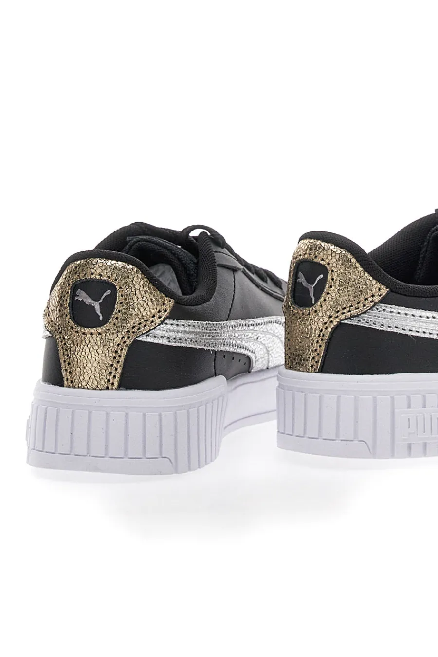 PUMA Sneakers Nere Casula con Lacci Carina 2.0 Mettalic Shine Outlet