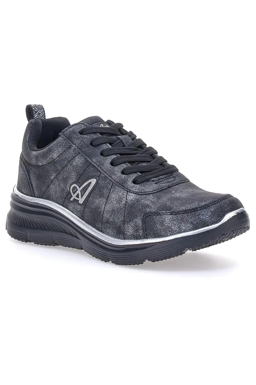 AUSTRALIAN Sneakers nere con dettagli argento e suola comfort AU32W504 NERO/ARGENTO Outlet