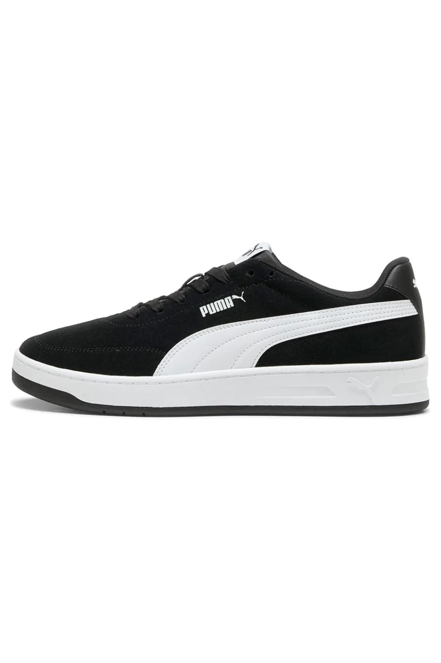 Uomo PUMA Sneakers nere con dettagli bianchi Court Classic Clean SD