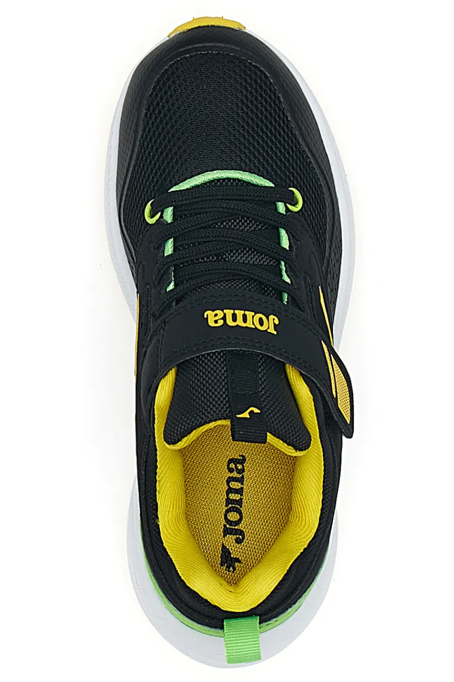 JOMA Sneakers Nere con Dettagli Gialli e Verdi FERRO J5 2501