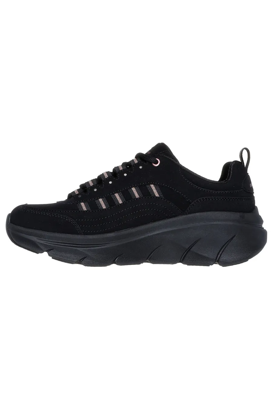 Donna SKECHERS Sneakers Nere con Dettagli Glitter D'LUX WALKER 2.0 GOLDEN STEP