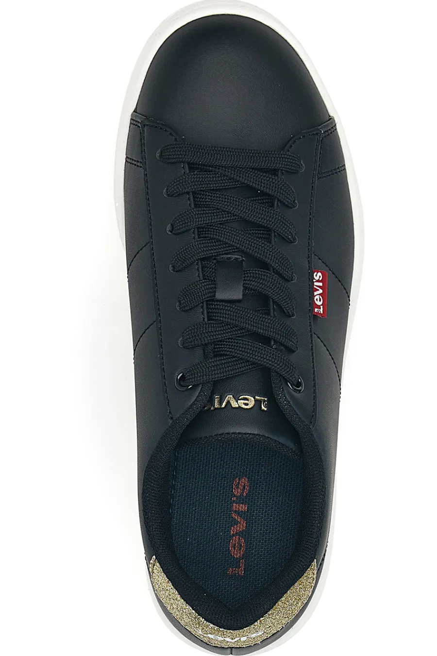 Donna LEVI'S Sneakers nere con dettaglio glitter oro Bell Jr