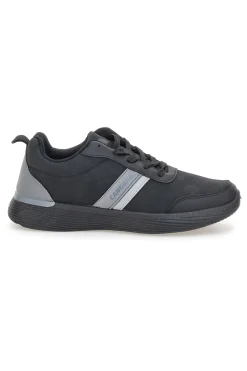 Uomo CANGURO Sneakers nere con inserti grigi e suola flessibile CA12