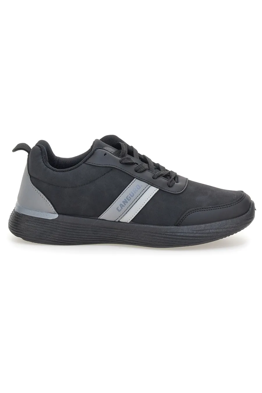 Uomo CANGURO Sneakers nere con inserti grigi e suola flessibile CA12