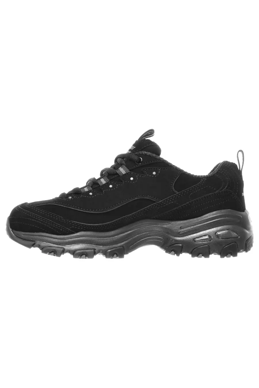 SKECHERS Sneakers nere con inserti in pelle e Memory Foam D'Lites Play On Online