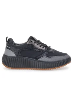FIRST LADY Sneakers Nere con Lacci 012