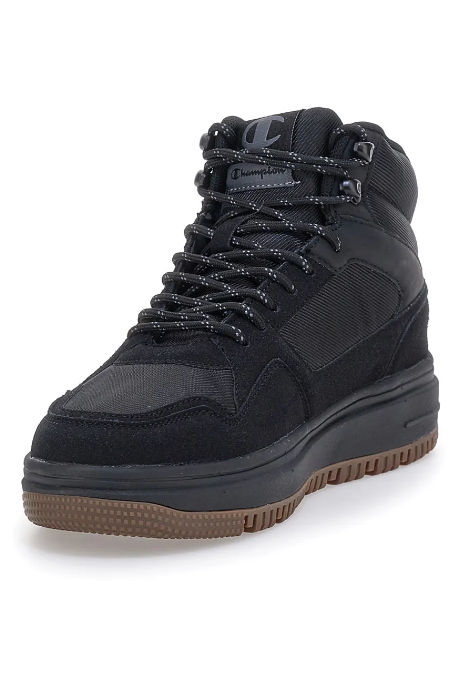 Uomo CHAMPION Sneakers nere con lacci waterproof RD18 Mid Utility WP