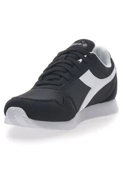 Uomo DIADORA Sneakers Nere Con Logo Bianco Simple Run