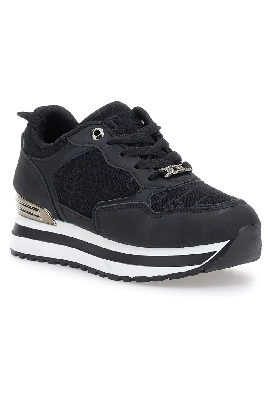 LAURA BIAGIOTTI Sneakers nere con logo monogram 9241 NERO Best
