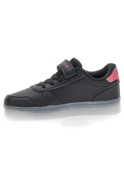 CHAMPION Sneakers nere con luci e dettagli rosa GLW G PS