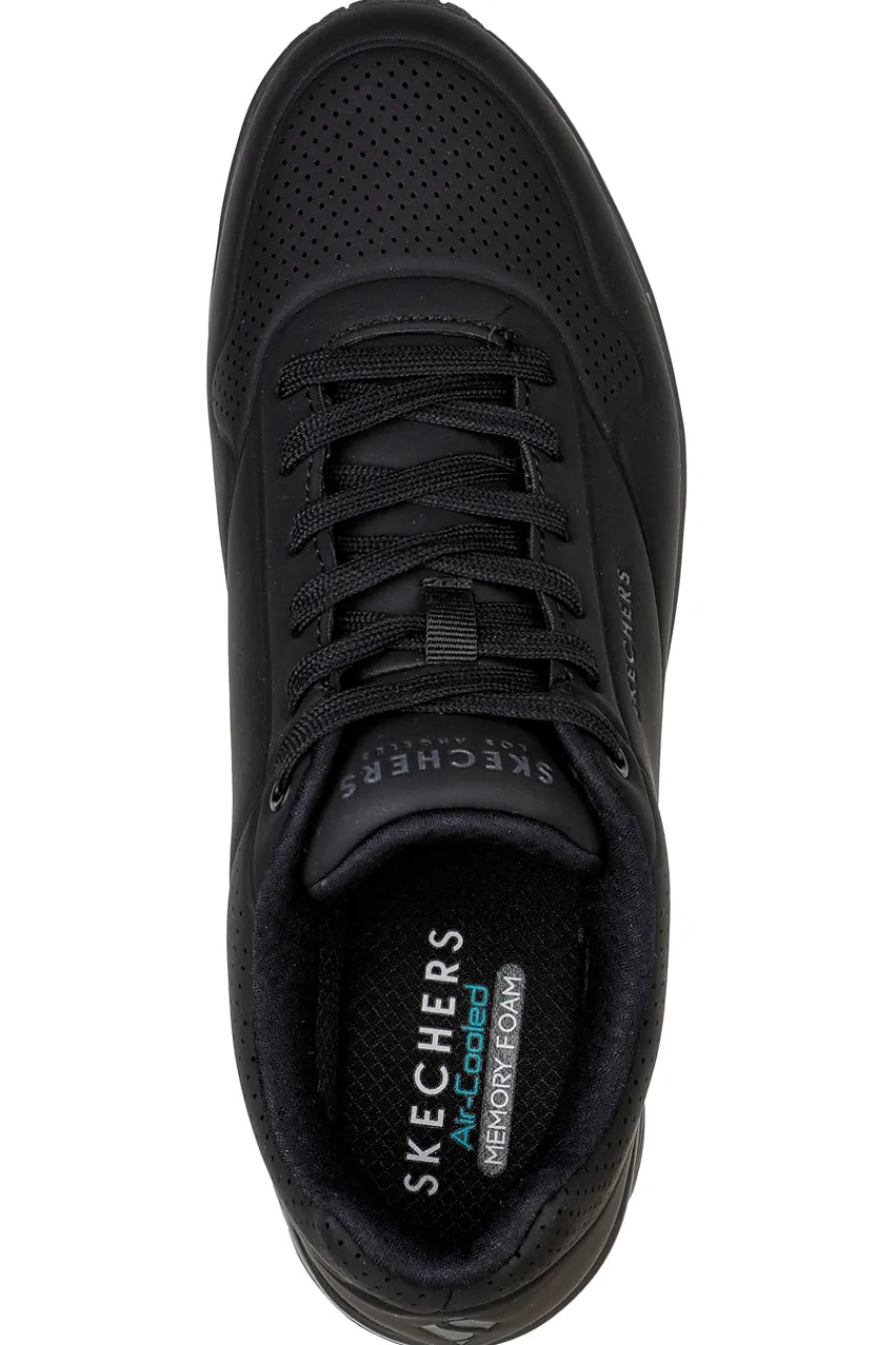Uomo SKECHERS Sneakers Nere Con Pianta Larga e Soletta Air Cooled Memory Foam Uno - Stand On Air
