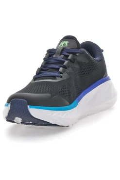 Uomo ROUTE 66 Sneakers nere con suola alta e dettagli fluo RO51812