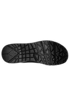 SKECHERS Sneakers nere con suola bianca e dettagli oro Uno Golden Air Outlet