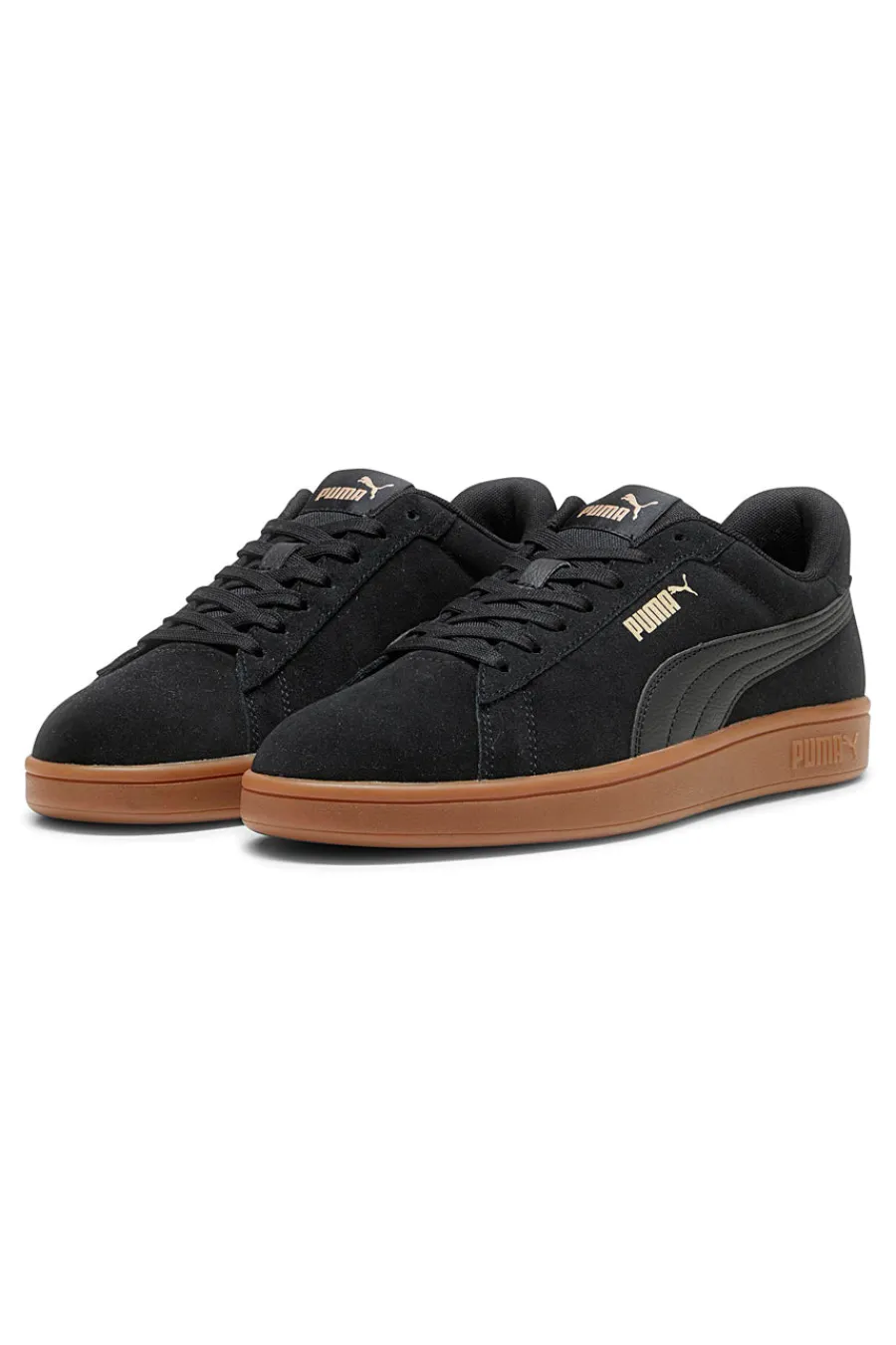 Uomo PUMA Sneakers nere con suola marrone Smash 3.0