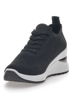 PRIMA RIGA Sneakers Nere Con Zeppa 434 NERO Hot