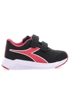 DIADORA Sneakers Nere e Rosa Con Strappi In Velcro FALCON 4 SL JR V