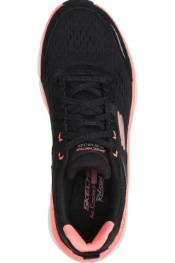 Donna SKECHERS Sneakers Nere e Rosa D'Lux Walker 2 Daisy Doll