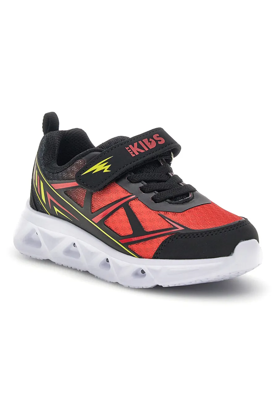 PITT KIDS Sneakers Nere e Rosse con luci 11562