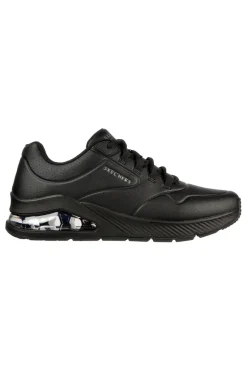 Uomo SKECHERS Sneakers nere in duraleather con suola ammortizzata UNO 2 AIR AROUND YOU